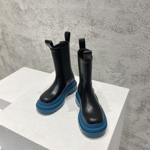 보테가베네타 남여공용 러그 첼시 부츠 굽 높이 5.5cm