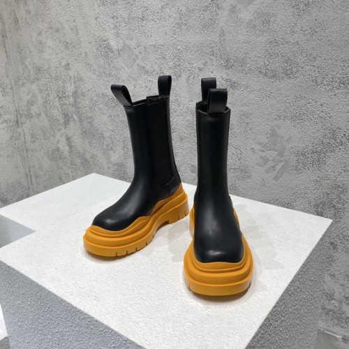 보테가베네타 남여공용 러그 첼시 부츠 굽 높이 5.5cm