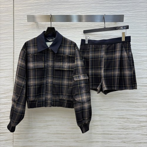 펜디 2025 S/S 울 플레드 셋업