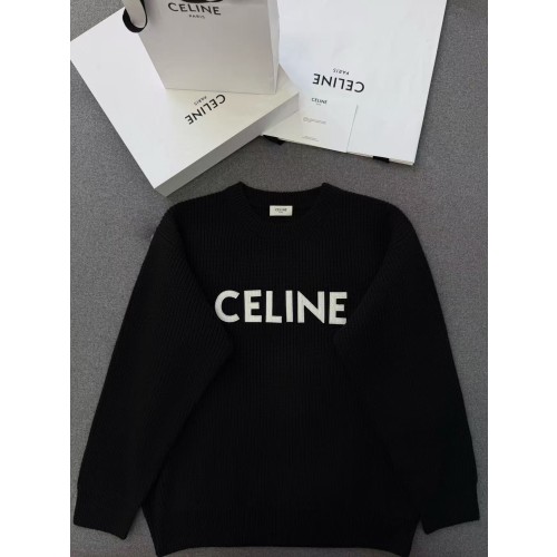 셀린느 자수 니트
