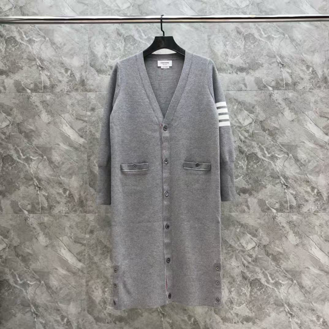 톰브라운 밀라노 스티치 메리노 울 롱 가디건