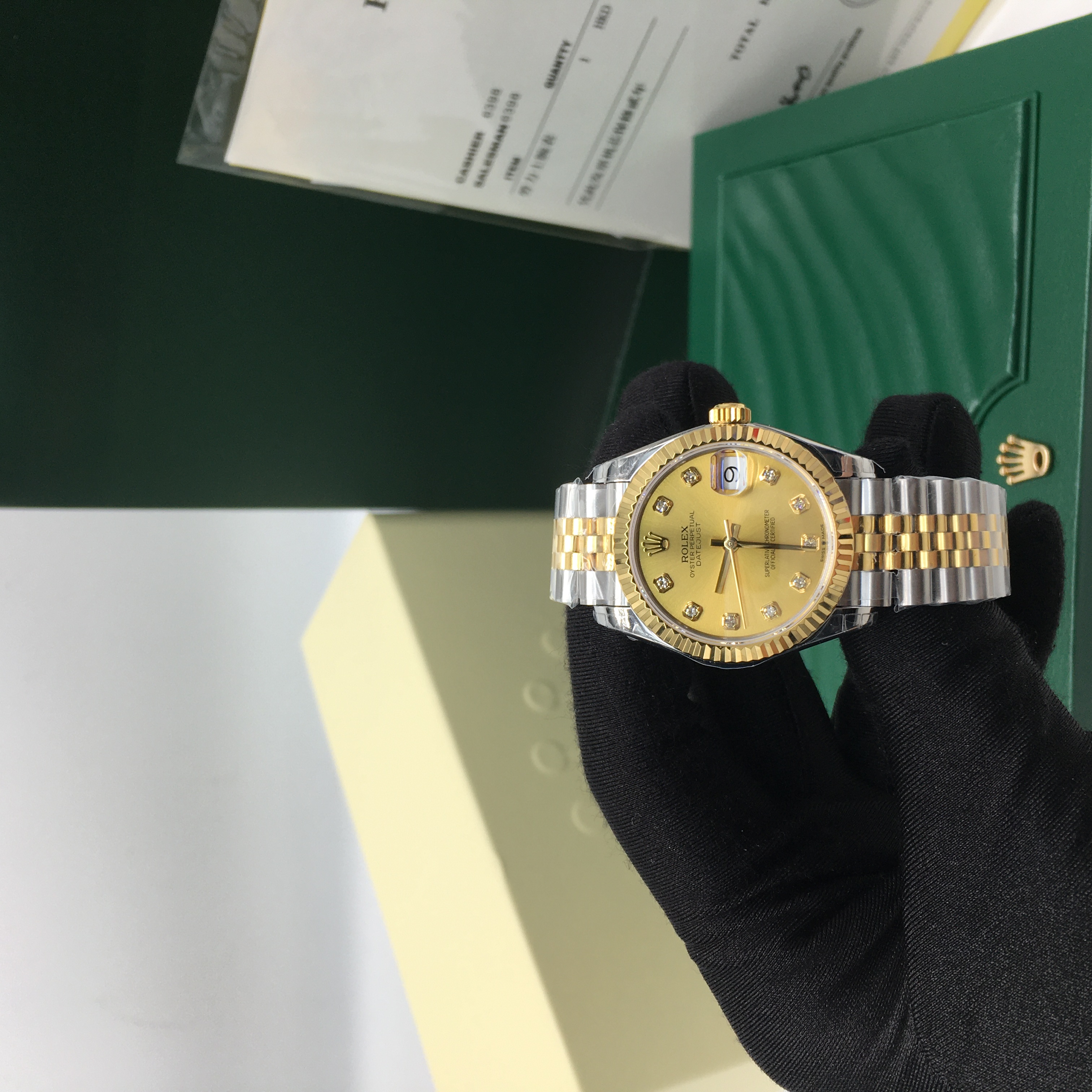 롤렉스 데이저스트 콤비 샴페인골드 텐포인트 31mm