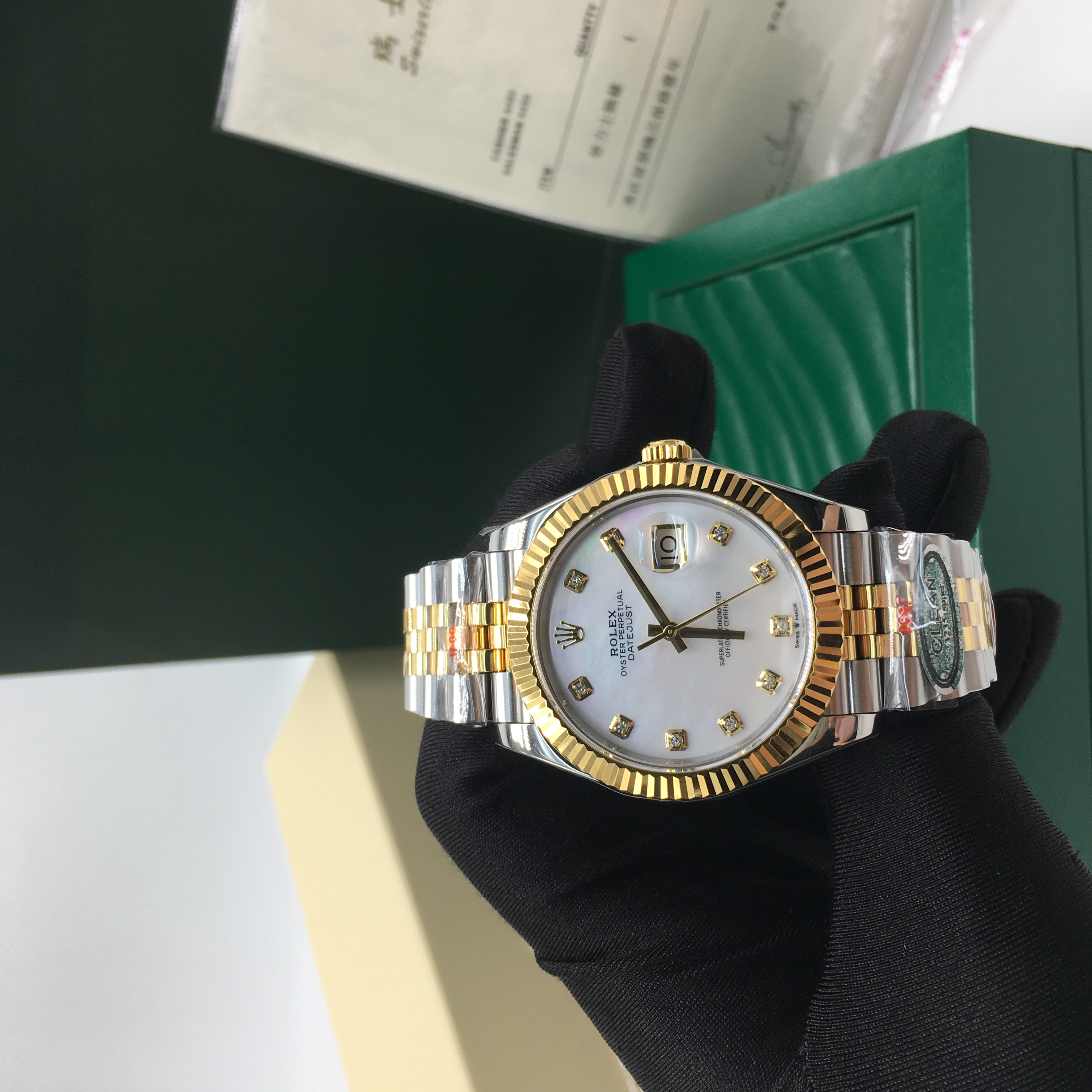 롤렉스 데이저스트 콤비 자개판 텐포인트 41mm