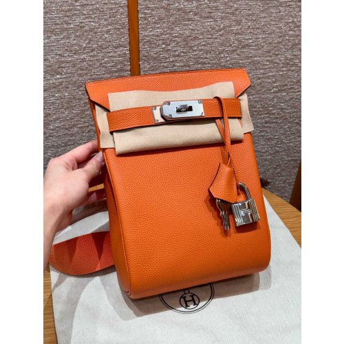 에르메스 핵아도 PM사이즈 토고 93/Orange