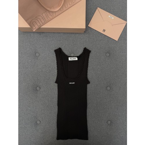 미우미우 리브드 니트 울 탱크탑