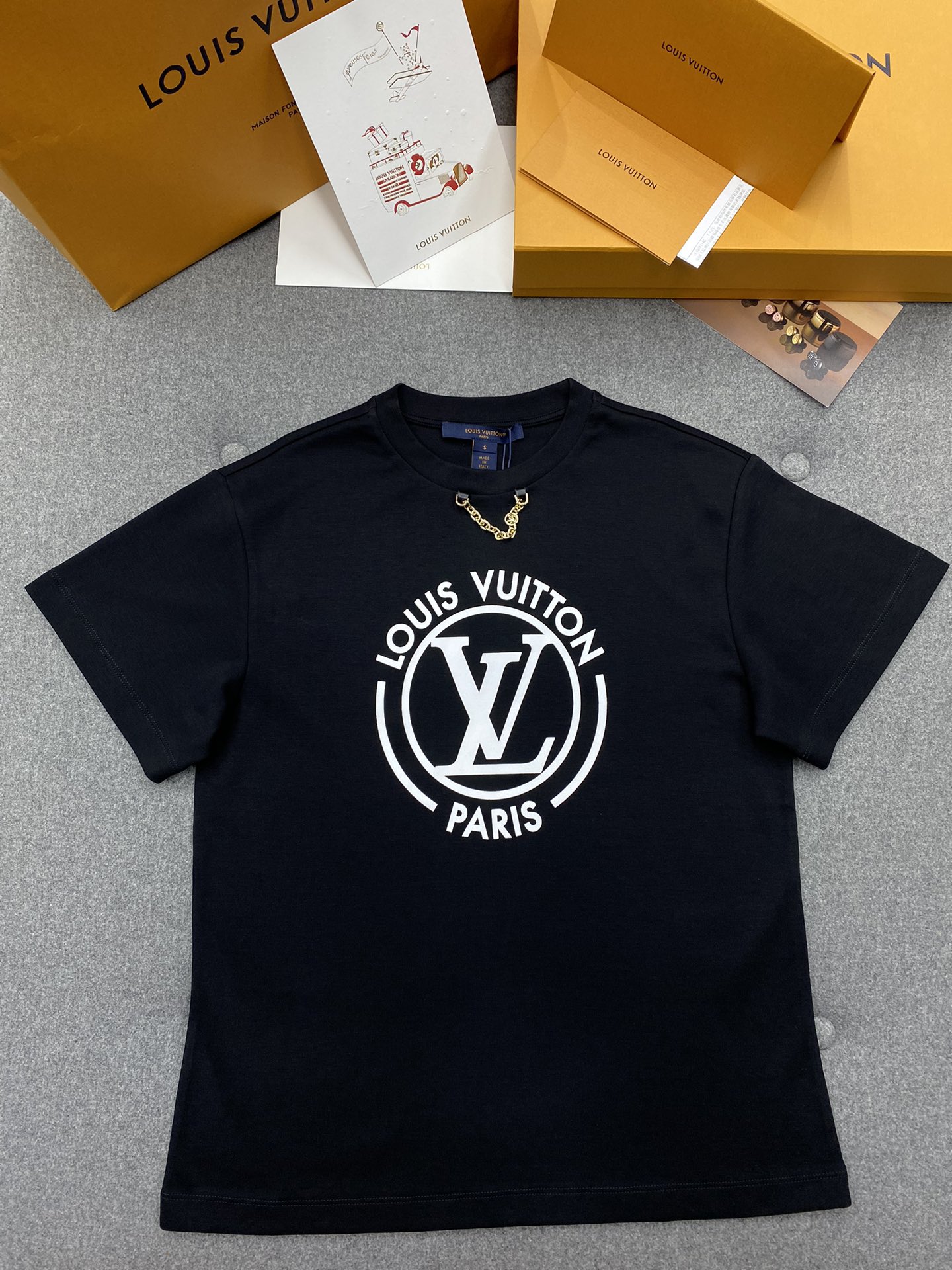 루이비통 플록드 LV 티셔츠